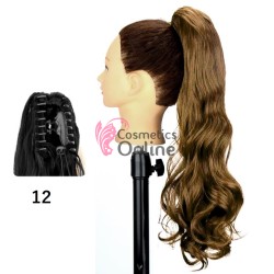 Extensie de par coada ondulata cu cleste 55 cm SS55-HT12 Saten Mediu
